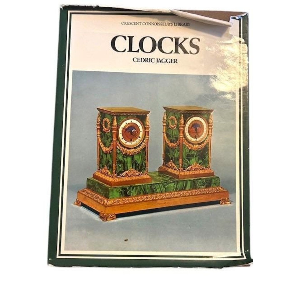 Vintage '73 Crescent Connoisseur's Library Book Clocks‎ Cedric Jagger Hardcover